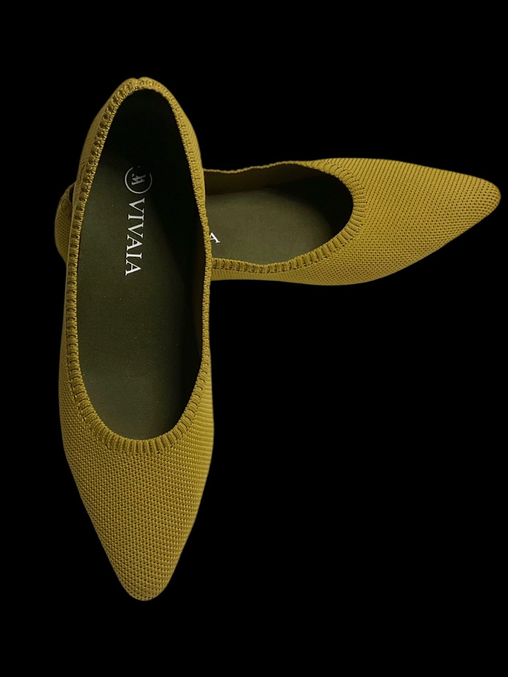 VIVAIA Aria 2.0 Pointed-Toe Knit Ballet Flats Size 40